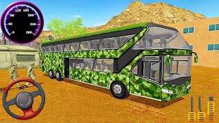 US Army Military Bus Driving - Military Coach Transporter 2024 - Android GamePlay screenshot 5