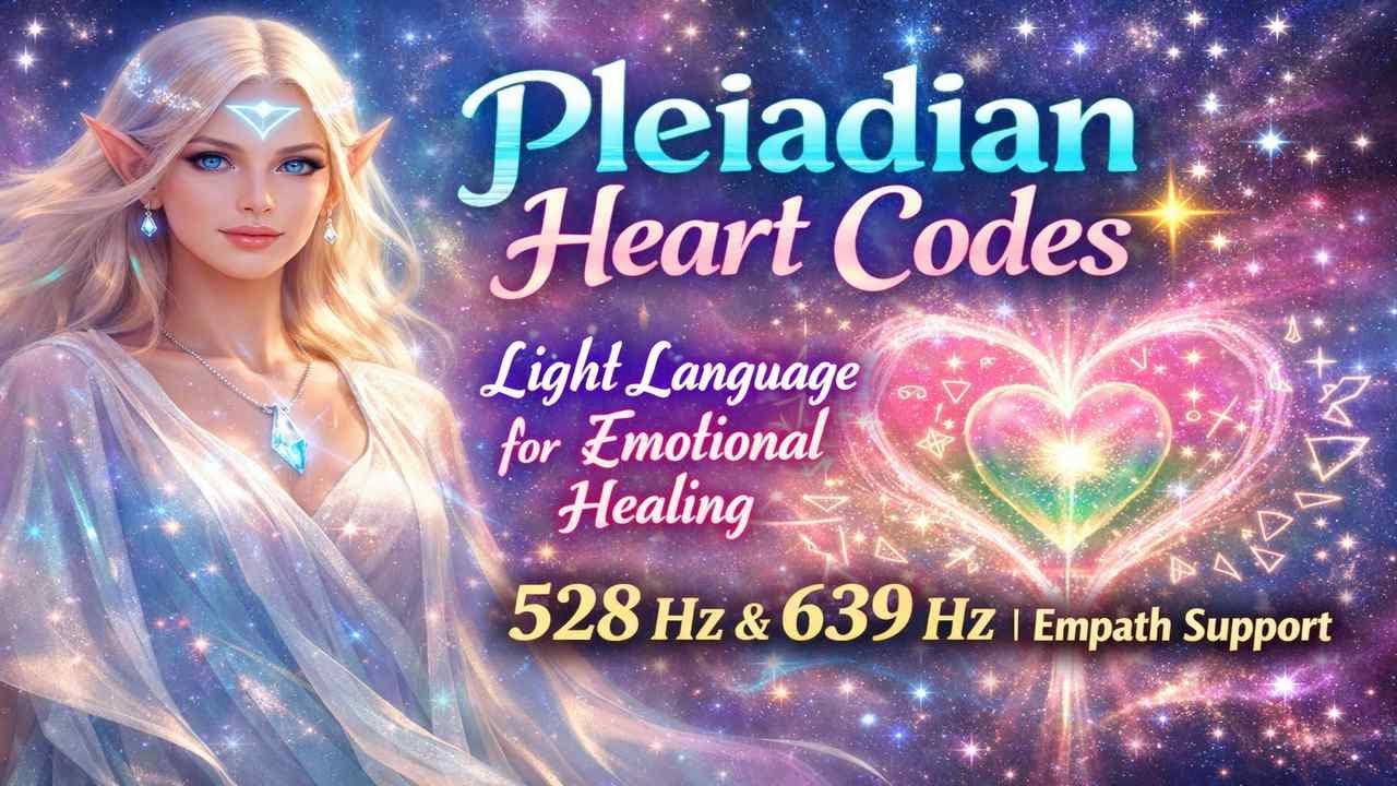 Pleiadian Heart Codes Light Language for Emotional Healing | 528 Hz ...