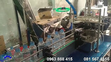 Máy chiết rót vặn nắp chai pet tự động