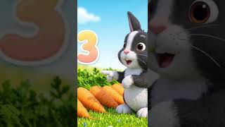 Bunny is counting the carrots🥕 #learning #ki #countingsongs #kids