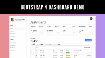 Bootstrap 4 Dashboard Demo