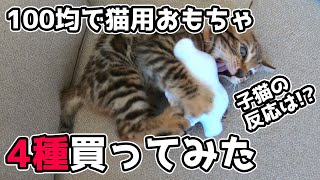 100均のダイソー&セリアで猫用おもちゃ買ってきた