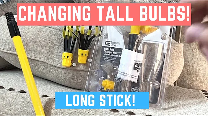 How to Change Light Bulbs in 20ft High Vaulted Ceilings (Light Bulb Changer!)