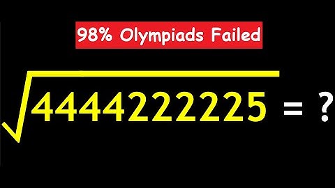 Harvard University Admission Interview Question l Calculator Not Allowed l Olympiad Math