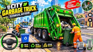 Garbage Trash Truck Realistic Simulator 3D - City Road Garbage Dumper Truck Games - Android GamePlay screenshot 2