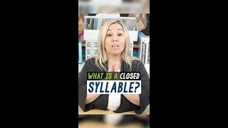 Let's talk about closed syllables!