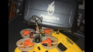 Eachine E010S MOD WHOOP FLIGHT T8SG Makerfire FPV RC Drone Quadcopter F3 FC Frsky