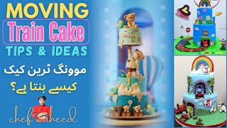 How to make a professional Moving Train Cake | Moving train cake tutorial | Moving train cake design