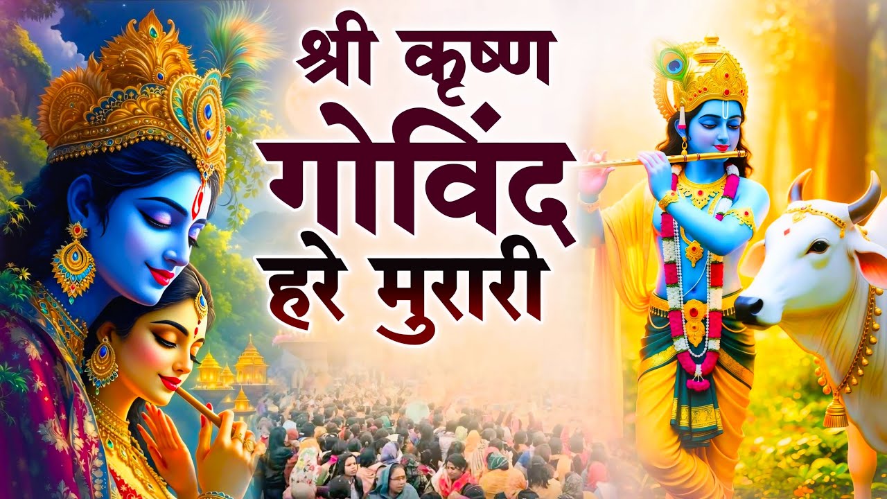 श्री कृष्णा गोविन्द हरे मुरारी - भजन | Shri Krishna Govind Hare Murari | Krishan Bhajan 2025