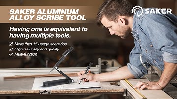 Saker Multi function Scribing Tool  Construction Pencil  Aluminum Alloy Scribe Tool with Deep Hole