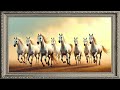 Eight Running Horses 4K Frame TV Art For Infinite Wealth Prosperity Eight Running Horses 4K Frame TV Art For Infinite Wealth Prosperity
