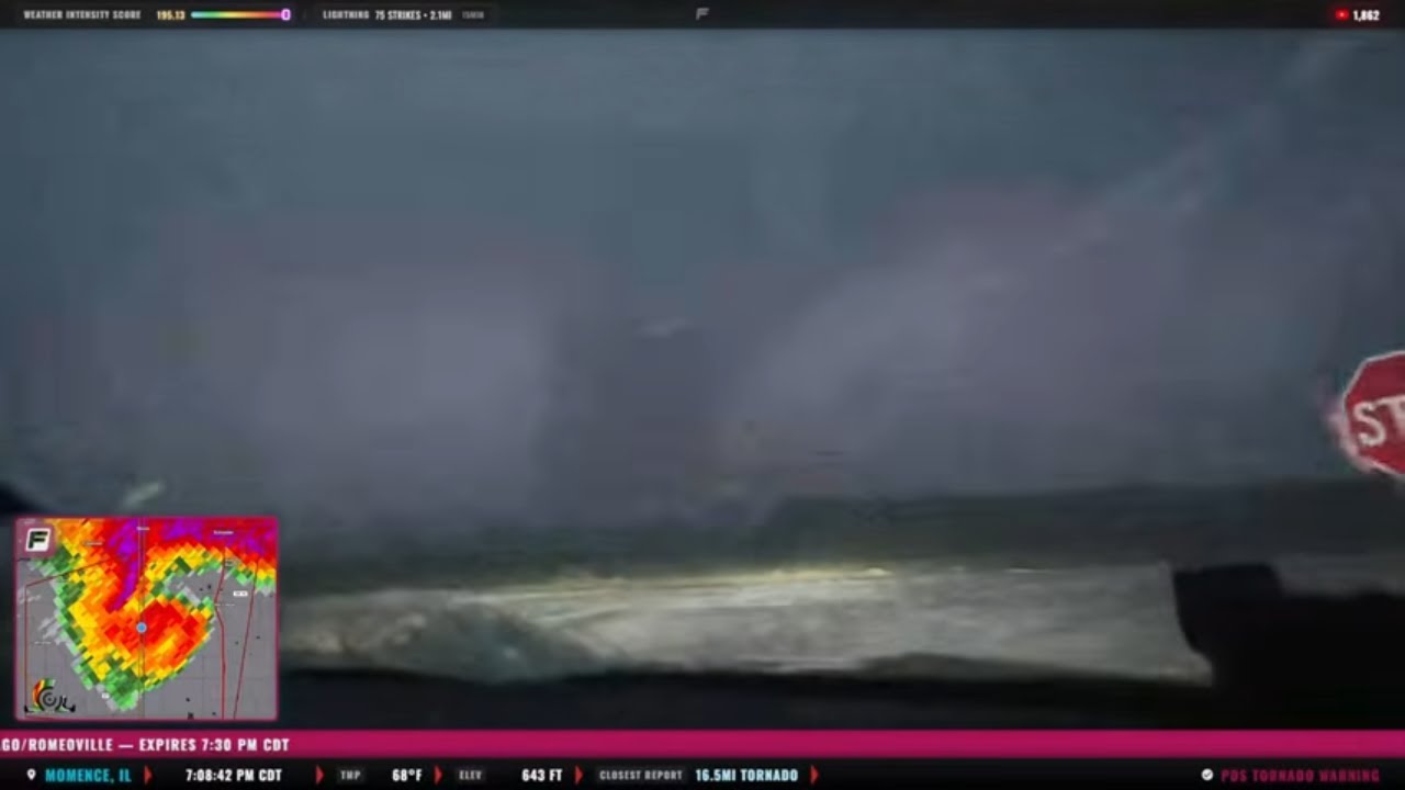 LIVE Storm Chasers - DANGEROUS TORNADO THREAT - Illinois & Indiana