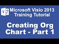 Microsoft Visio 2013 Training Tutorial - How to Create an Org Chart Using Visio 2013