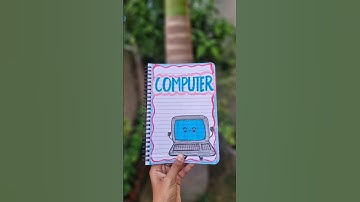 Cute & Creative Computer Front Page 🌟 School Project Idea #shorts #ytshorts #frontpage #art #school