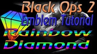Black Ops 2 Emblem: Rainbow Diamond Tutorial
