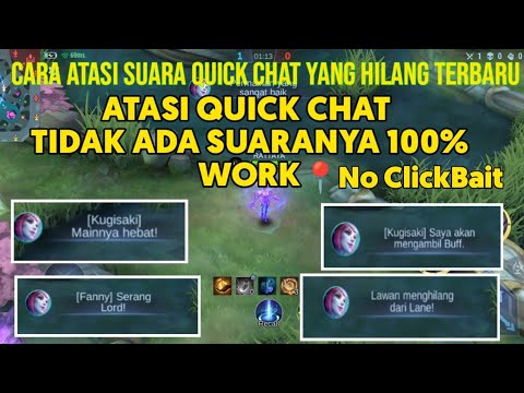 Cara Atasi Quick Chat Tidak Ada Suaranya 2023, Suara Quick Chat Hilang