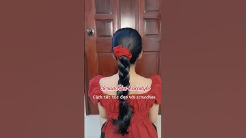 CÁCH THẮT TÓC ĐẸP VỚI SCRUNCHIES - Scrunchies hairstyle ideas #hairstyle #hair #hairtutorial #viral