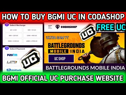 BGMI OFFICIAL UC PURCHASE WEBSITE 🔥 HOW TO BUY UC IN BGMI FROM CODASHOP 🔥 BUY UC FROM BGMI CODASHOP