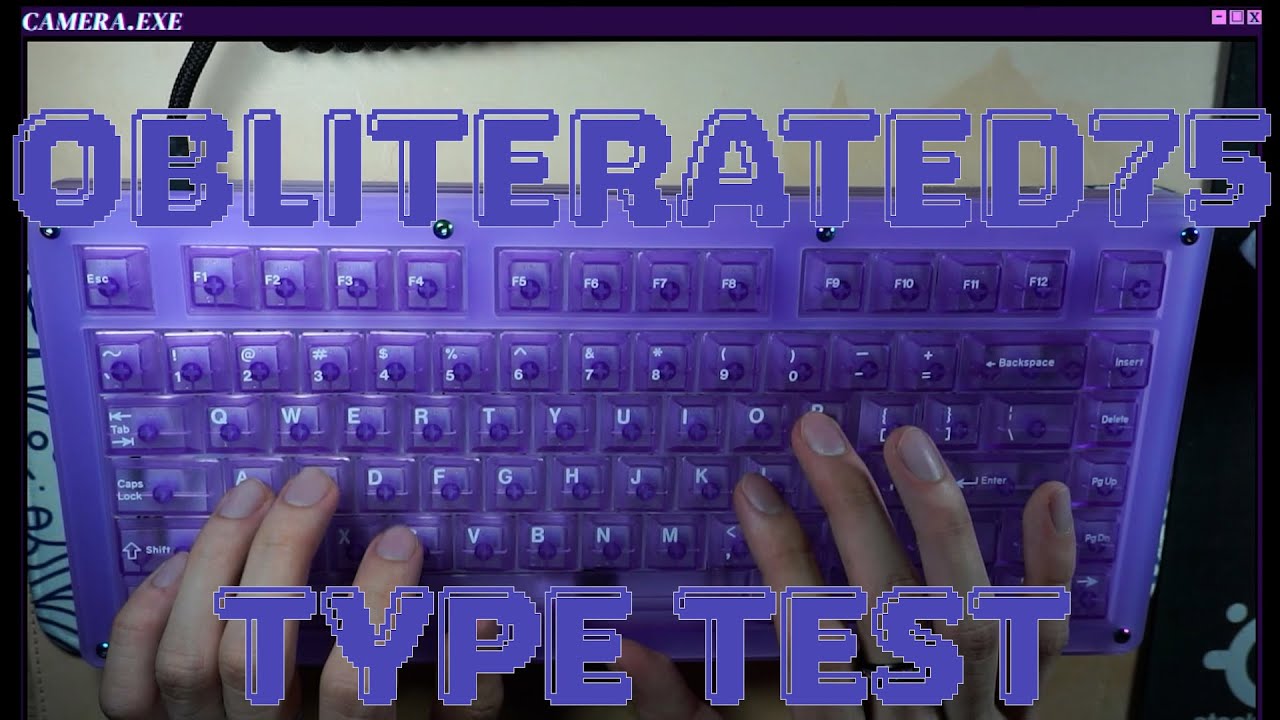 Obliterated 75 Custom Acrylic Case (Konpeitou Switches) Type Test 