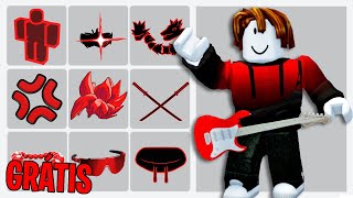 COMO PEGAR 10 ITENS GRÁTIS (VERMELHO) NO ROBLOX!