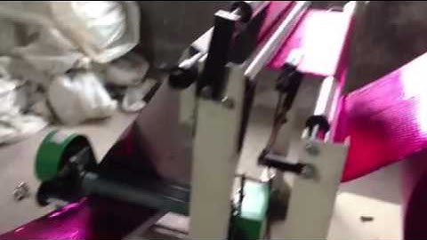 kraft bubble envelope bag making machine video