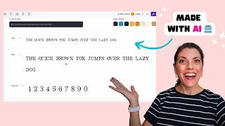 🤖 Can Ai really make a cute font? ✨