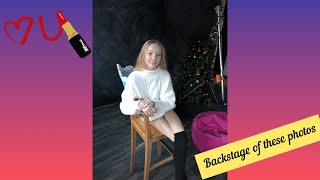 Kira Khristenko Backstage Blonde Long Hair At A Photo Shoot