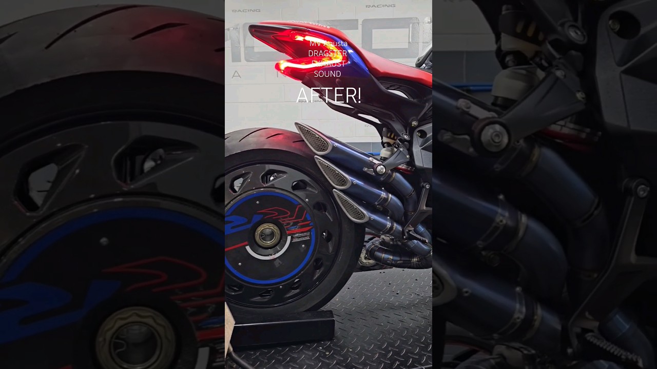 Sound Comparison! Stock vs. Titanium 2023 MV AGUSTA Dragtser Exhaust! 