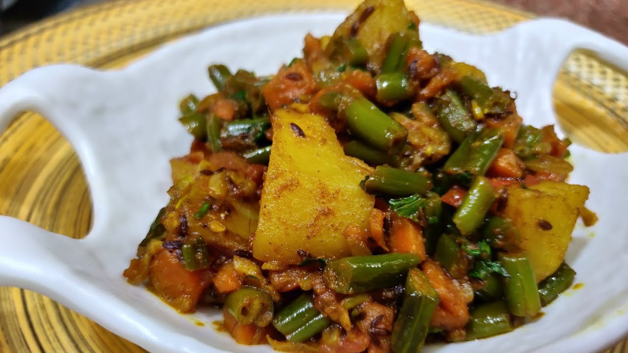 Nutritious sabzi 😋 Green beans with potato green beans sabzi