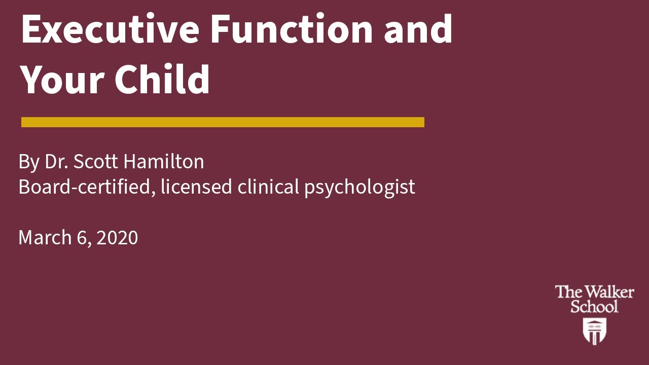 Executive Function and Your Child 