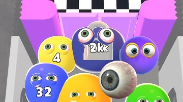 Into The Crowd | Max Levels in Jelly 2048 ball into the crowd video games Gameplay Android, iOS #3