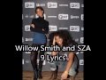 9 Willow Smith And SZA Lyrics mp3