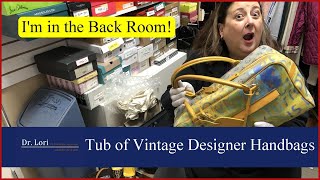In the Back Room! How to Spot Louis Vuitton, Bottega Veneta & Fendi Handbags  Thrift with Dr. Lori