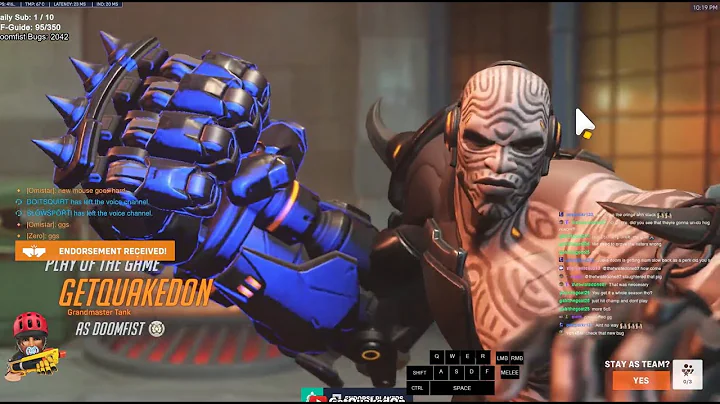 Overwatch 2 Rollout Doomfist God GetQuakedOn Tryhard Top Ranked Gameplay