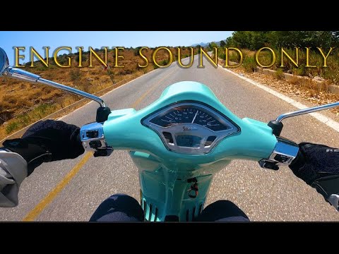 Video Vespa Primavera 50cc, Engine Sound Only, Ride in the... - youtube