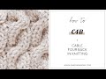 Knitting Help: C4B Cable Four Back in Knitting / Easy Knit Tutorial | How To Knit Cables