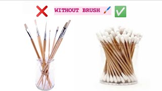 5 Amazing Painting hacks and art ideas without brush | Painting ideas for beginners #art #painting