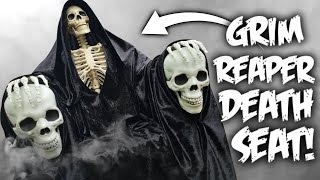 DIY GRIM REAPER SEAT OF DEATH SKELETON THRONE for HALLOWEEN DIY