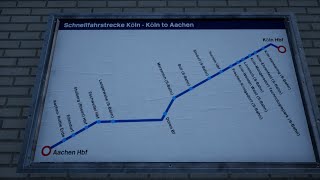 TSW2 Köln to Aachen Cabride Timelapse RB Express train