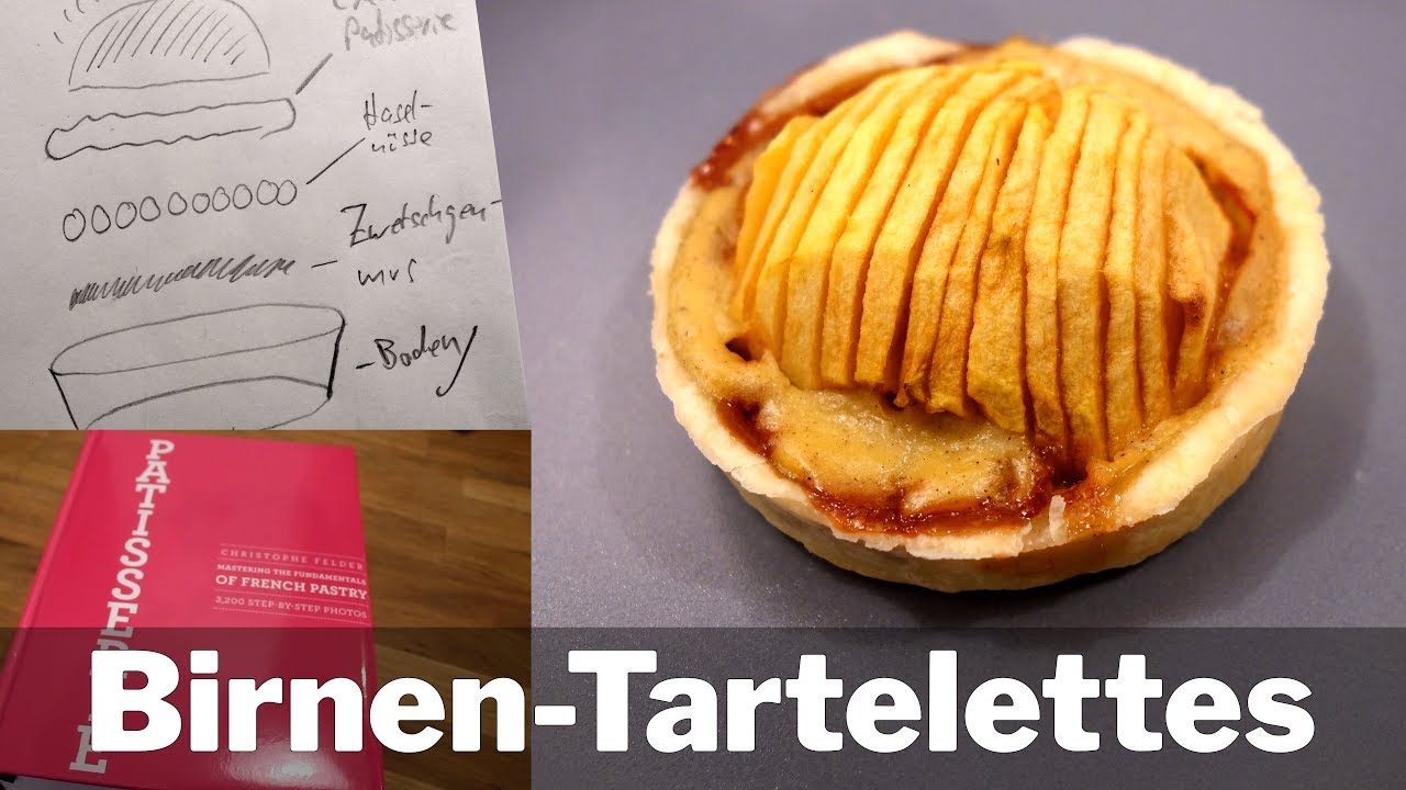 BIRNEN-Tartelettes REZEPT | Birnentörtchen | Tartelettes aux poires ...