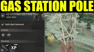 Dying light the beast - gas station voltage pole | restore the safe spot