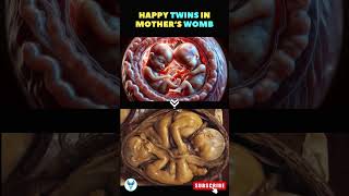 Happy twins in moms womb ? Twins ? Twin Pregnancy pregnancy twins shortsfeed babykicks