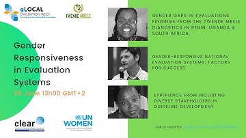 Gender Responsiveness in Evaluation Systems- gLOCAL Evaluation Week webinar