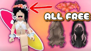 New Free Hairs And Items On Roblox Also Free Faceless