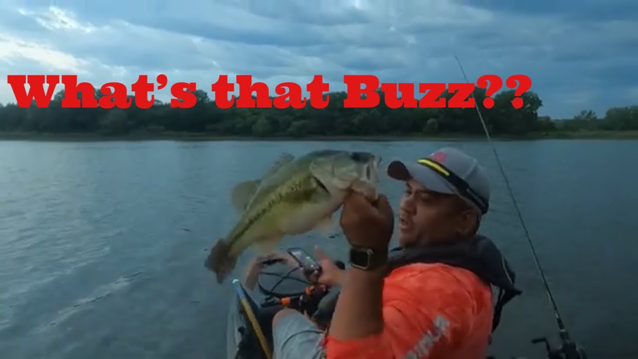 That Buzzbait Bite!!  Kayak bass fishing, July 16, 2023