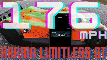 Arrma Limitless GT speed run.      NEW PB   176 mph