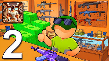 Gun Dealer - Gameplay Walkthrough Part 2 - Sell ​​Weapons Create the Future (iOS, Android)