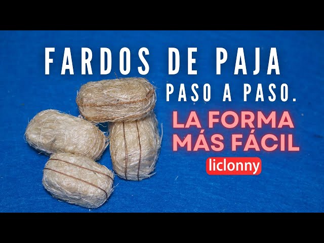 Cómo hacer Fardos de paja para el nacimiento. La forma más fácil paso a  paso. liclonny 