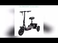 A must-have product! Small Electric Tricycle Foldable Handlebar For Family Adult Senior With Rear