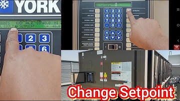 How to change chill water setpoint of York Chiller YVAA #chiller  #york #hvac #airconditioner #how